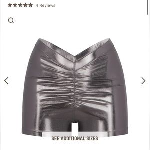 Skims metallic swim shorts